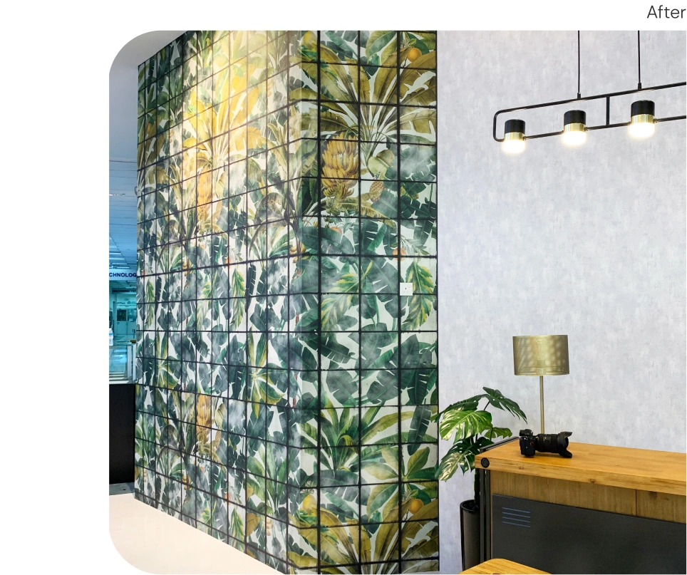 Wall Condition After Installation Wallpaper Botanical